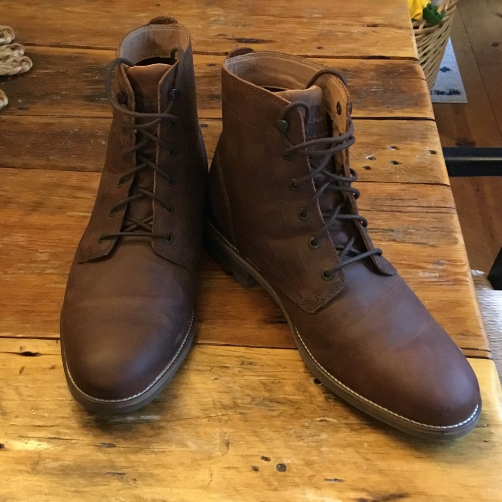 Never Worn Men’s Kodiak Clayburn  Brown Leather Lace-Up Boots